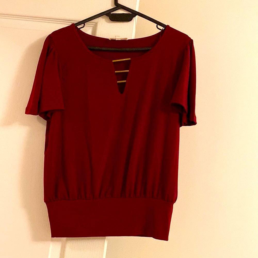 Short Sleeve,Red Top , M